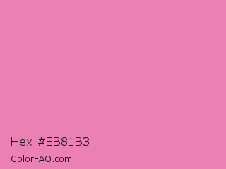 Hex #eb81b3 Color Image