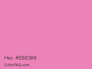 Hex #eb83b8 Color Image