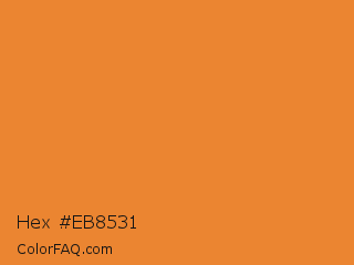 Hex #eb8531 Color Image
