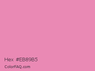 Hex #eb89b5 Color Image