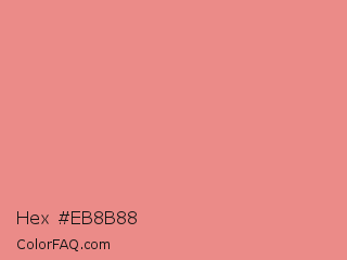 Hex #eb8b88 Color Image