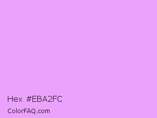 Hex #eba2fc Color Image