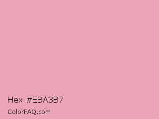 Hex #eba3b7 Color Image
