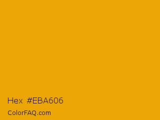 Hex #eba606 Color Image