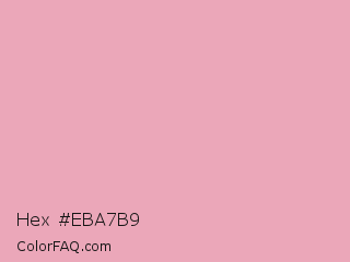 Hex #eba7b9 Color Image