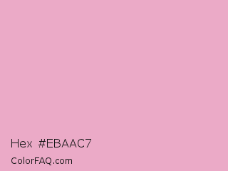 Hex #ebaac7 Color Image