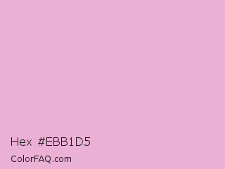 Hex #ebb1d5 Color Image