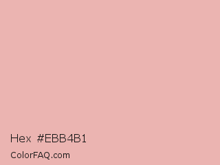 Hex #ebb4b1 Color Image