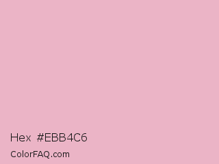 Hex #ebb4c6 Color Image