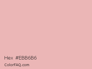 Hex #ebb6b6 Color Image