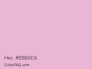 Hex #ebb6d6 Color Image