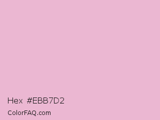 Hex #ebb7d2 Color Image