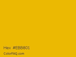 Hex #ebb801 Color Image