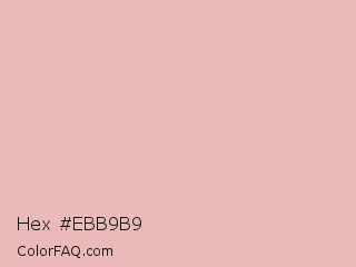 Hex #ebb9b9 Color Image