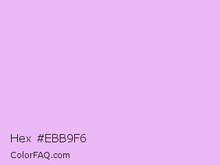 Hex #ebb9f6 Color Image
