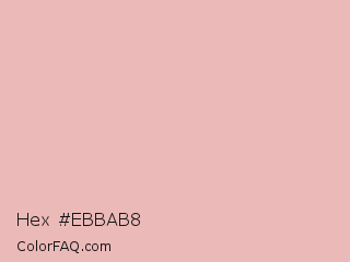 Hex #ebbab8 Color Image