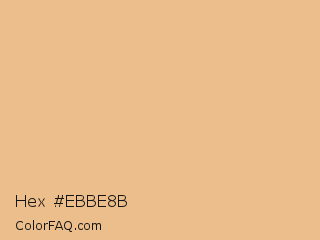 Hex #ebbe8b Color Image