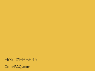 Hex #ebbf46 Color Image