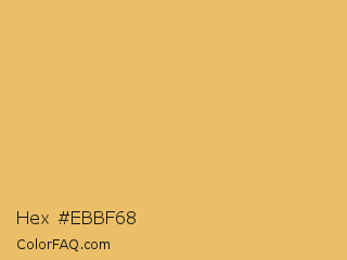 Hex #ebbf68 Color Image