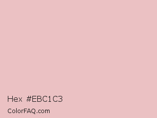 Hex #ebc1c3 Color Image