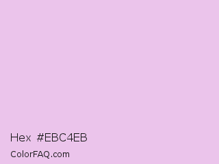 Hex #ebc4eb Color Image