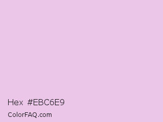 Hex #ebc6e9 Color Image