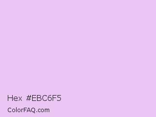 Hex #ebc6f5 Color Image