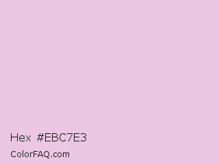 Hex #ebc7e3 Color Image