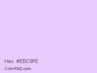 Hex #ebc9fe Color Image