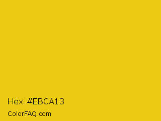 Hex #ebca13 Color Image
