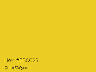Hex #ebcc23 Color Image