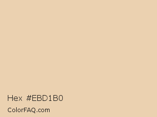 Hex #ebd1b0 Color Image
