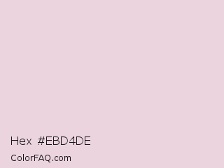 Hex #ebd4de Color Image