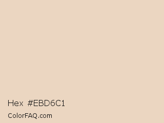 Hex #ebd6c1 Color Image