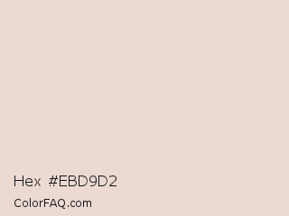 Hex #ebd9d2 Color Image