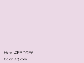 Hex #ebd9e6 Color Image