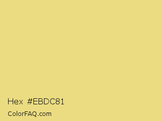 Hex #ebdc81 Color Image