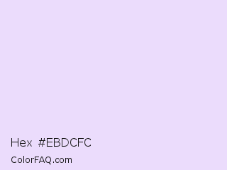 Hex #ebdcfc Color Image