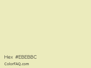 Hex #ebebbc Color Image