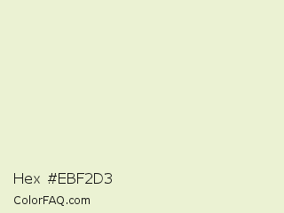 Hex #ebf2d3 Color Image