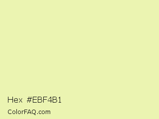 Hex #ebf4b1 Color Image