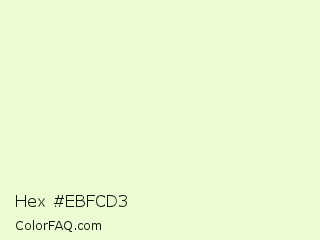 Hex #ebfcd3 Color Image