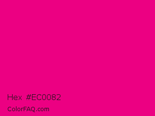 Hex #ec0082 Color Image