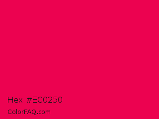 Hex #ec0250 Color Image
