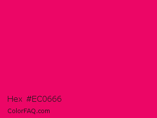 Hex #ec0666 Color Image