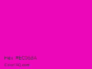 Hex #ec06ba Color Image