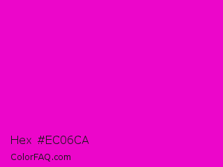 Hex #ec06ca Color Image