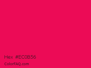 Hex #ec0b56 Color Image