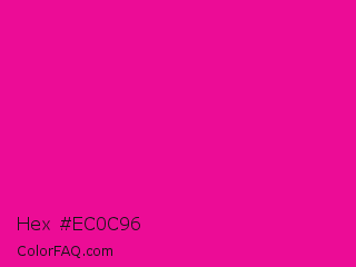 Hex #ec0c96 Color Image