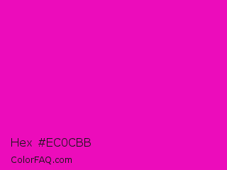 Hex #ec0cbb Color Image